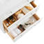 Meuble-lavabo simple biseauté autoportant de 30 po avec plateau en quartz pur Lior-132492038-132492039
