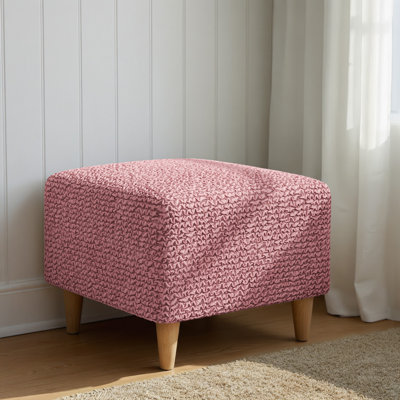 Stretchy Slipcover for Ottoman - Easy to Clean & Durable - Comfort Collection