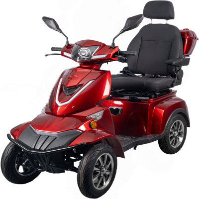 HS4W-A1R Heavy Duty 4 Wheel Mobility Scooters, Red Colour