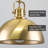 Urmila 1 - Light Cool Brass Dome Pendant