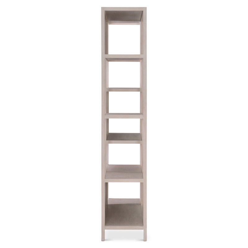 Solaria 82" H x 48" W Solid Wood Etagere Bookcase