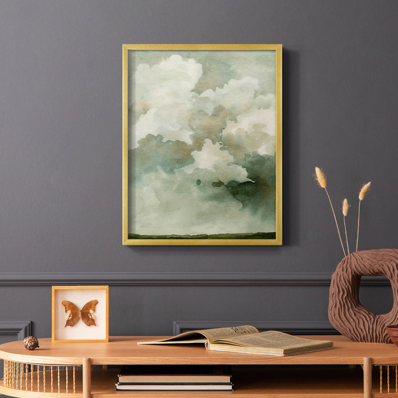 «Coming Rain I», reproduction encadrée - bois massif, H 28 po x l 22 po