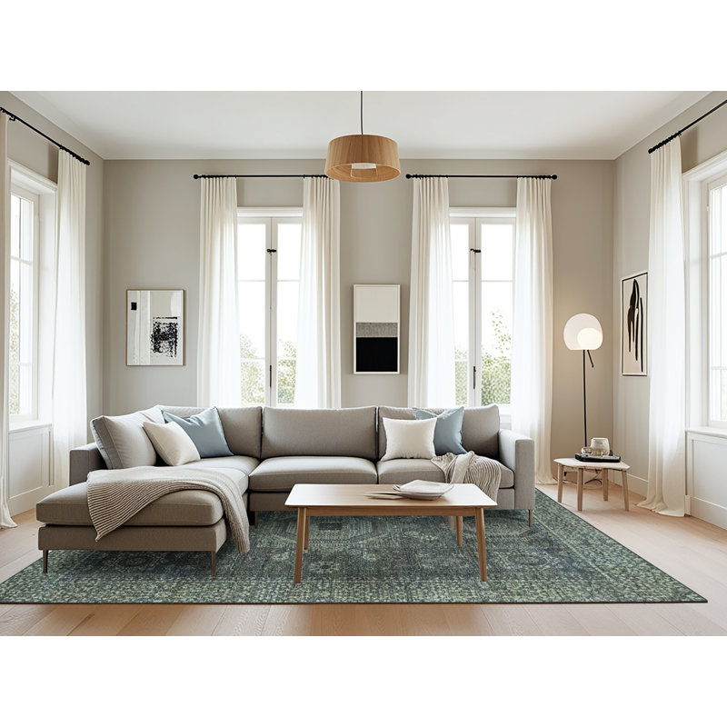 Abstract Indoor Rug, Rectangle 8' x 10'