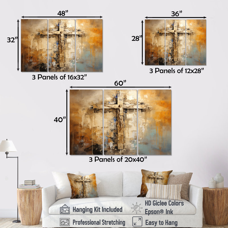 «Gold», ensemble d'art sur toile, H 40 po x l 60 po x P 1 po