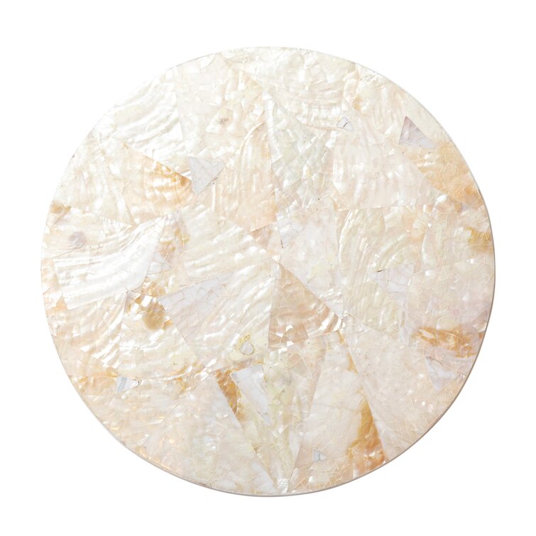 Von Gern Home Pearl Shell Geometric Round Placemat | Wayfair