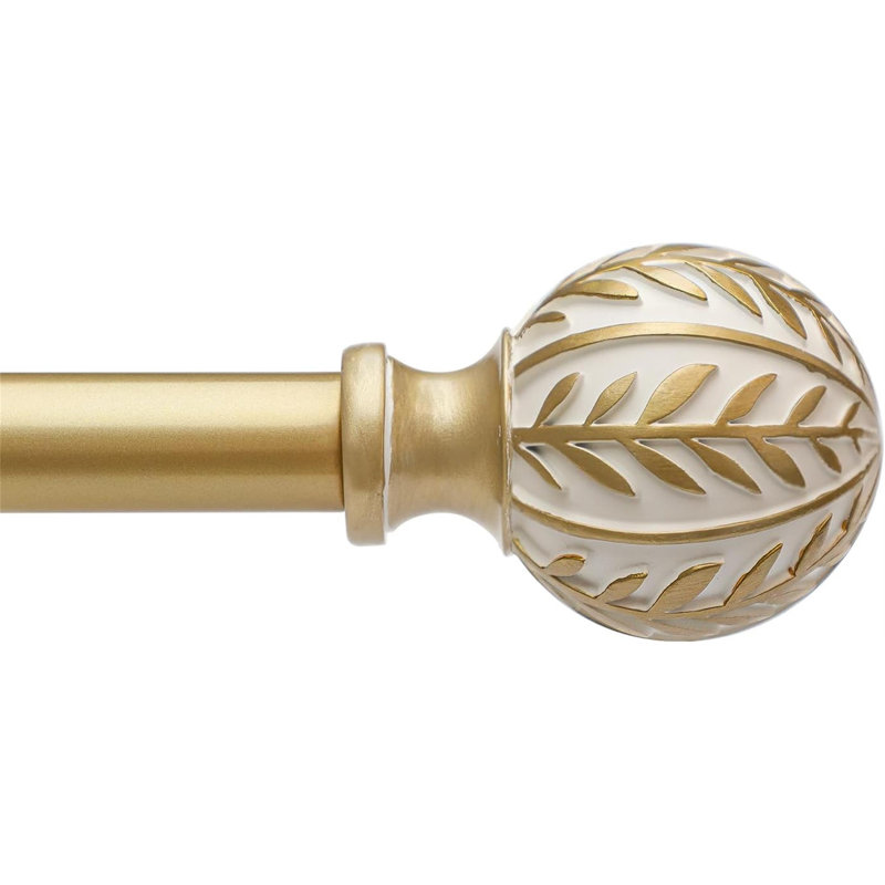 Gold Curtain Rods for Windows 48 to 84 inch