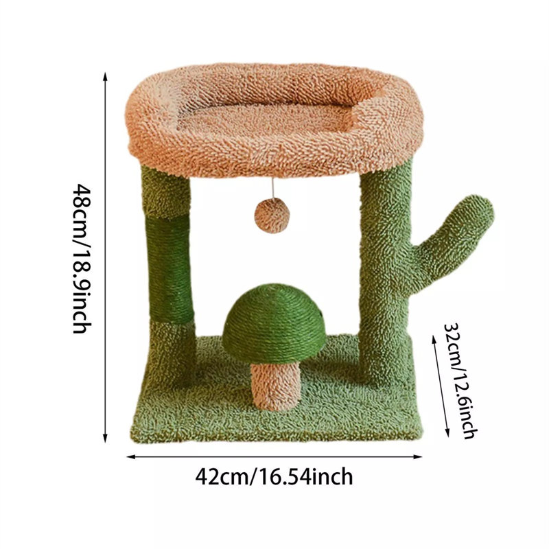 Arbre à chat cactus avec base moelleuse