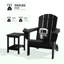 Dalson 5-Piece Plastic Adirondack Chair Set with Side Table and Ottomans-95981046