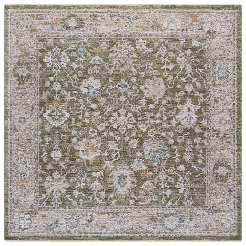 Finley Performance Oriental Indoor Rug, Square 6'7"
