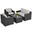 Ensemble de conversation pour patio 4 pièces Happatio (gris / beige)-70445305-70445306