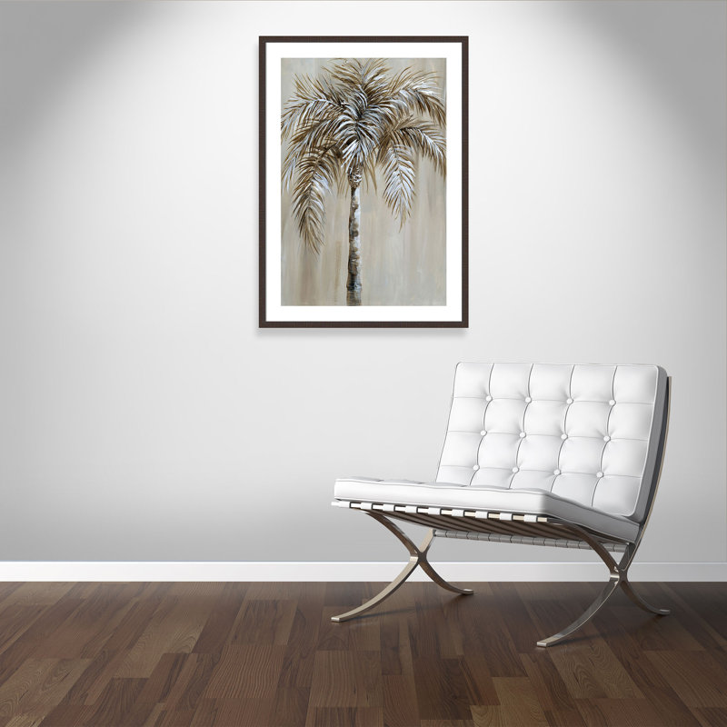 Ayzha «Palm Magic I», reproduction de peinture acrylique encadrée