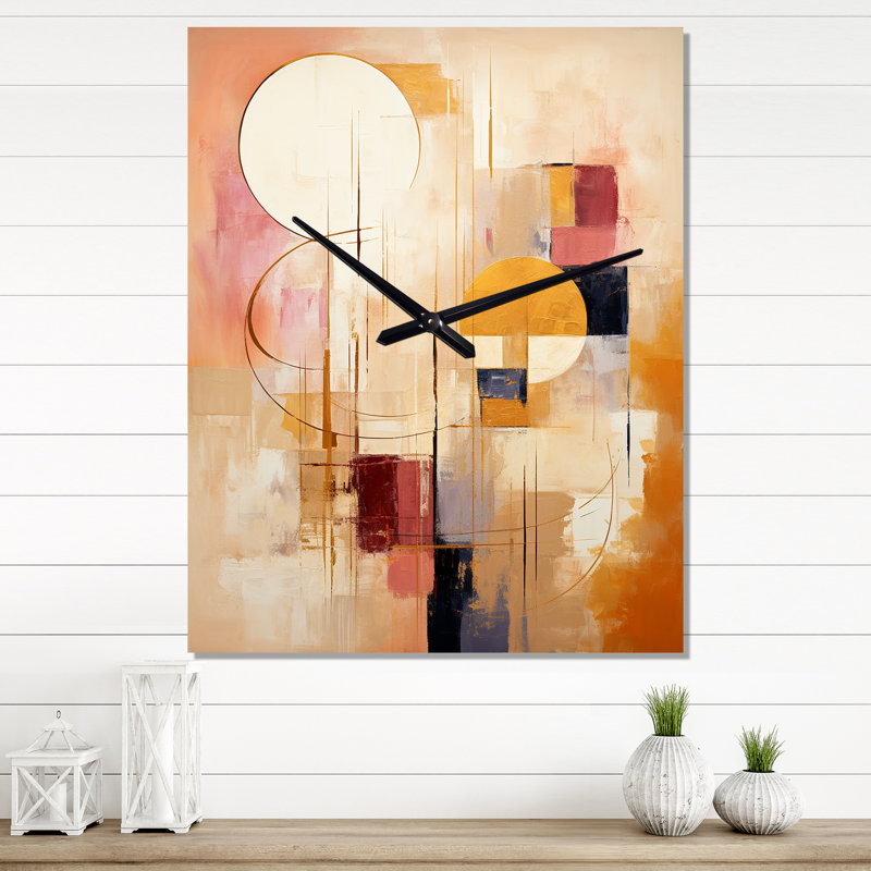 Serendipity - Minimalisme circulaire géométrique - Horloges murales géométriques modernes, Grand