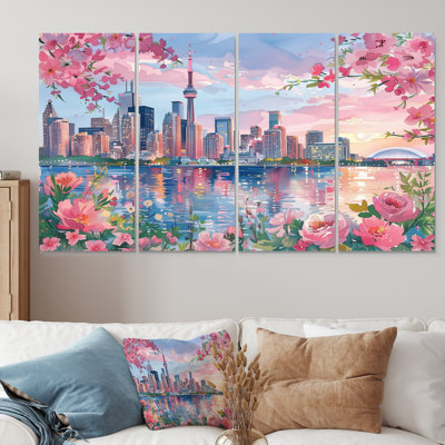 Touchet - City Toronto Canvas Art Set