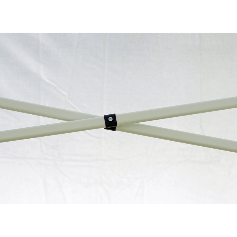 10 Ft x 15 Ft White Steel Pop-Up Canopy Tent