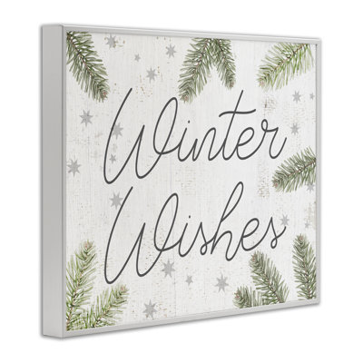 Winter Wishes with Sprigs Giclee Art by Lil' Rue