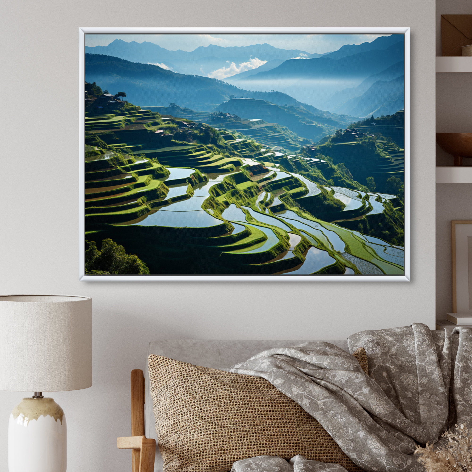 Azure Rice Millwood Pines China Azure Rice Terraces II On Canvas Print - Wayfair ...
