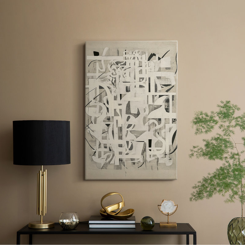 Série ABSTRACT CMI - Toile tendue avec châssis Premium - Prêt à être accroché, H 27 po x l 18 po