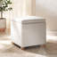 Becka Square Boucle Storage Ottoman-746436211