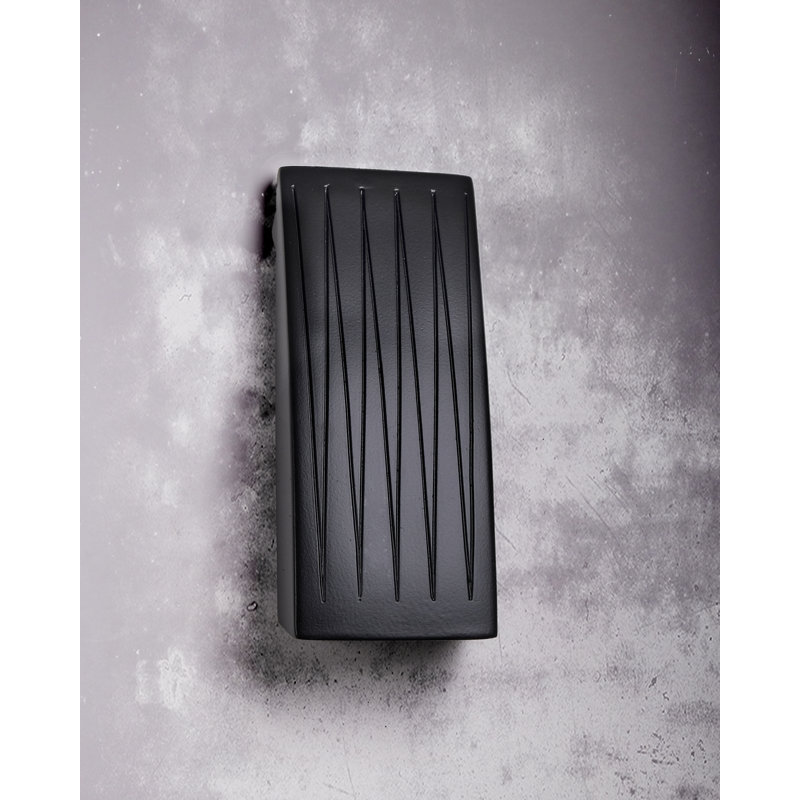 Coletti Flush Mount Ceramic Outdoor Wall Lights, LED Bulb Included, Matte Black