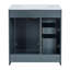 Meuble-lavabo chic avec lavabo en céramique durable et espace de rangement abondant-1161905216