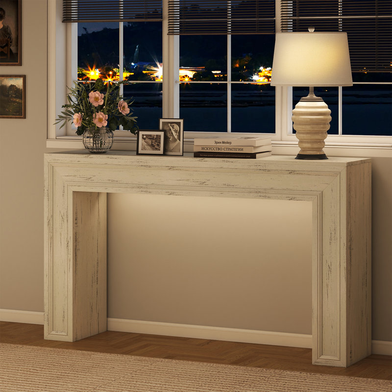 Console 55 po, Blanc