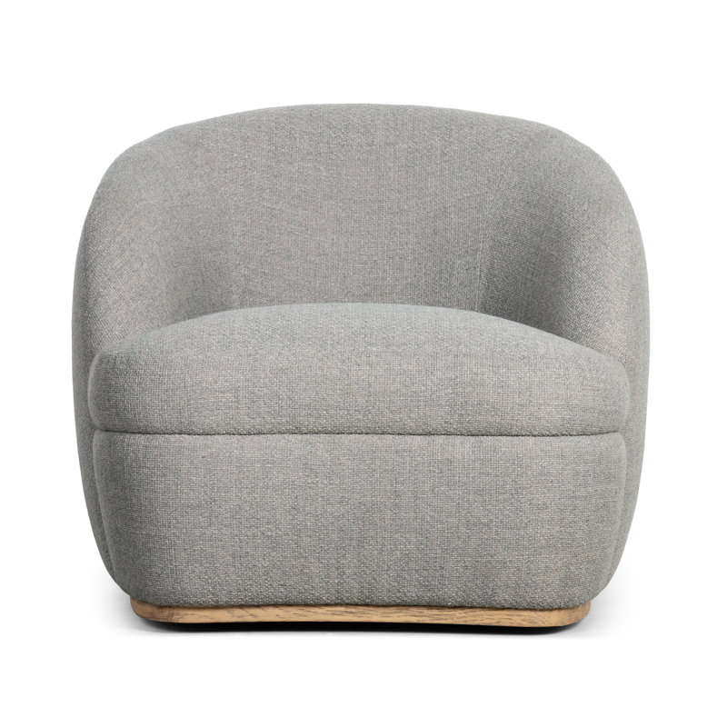 Sandie Swivel Lounge Chair, Gibson Silver