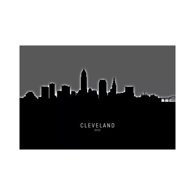Cleveland Ohio Skyline by Michael Tompsett - Wrapped Canvas Print