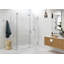 Illume 58 in. x 33 in. x 78 in. 90-degree Fully Frameless Wall Hinged Glass Shower Enclosure-946030007