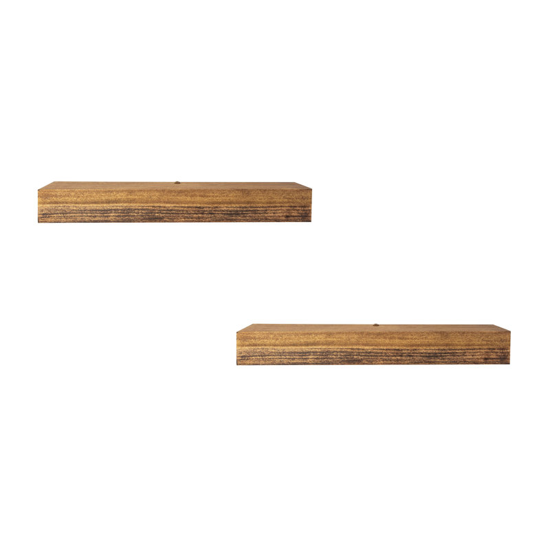 Tablettes flottantes en peuplier, H 5 po x l 13 po x P 4 po
