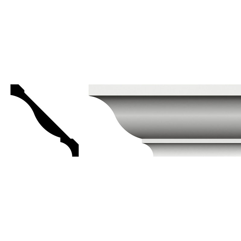 Moulure couronnée 5 H 15/32 po x l 96 po x P 5 5/32 po