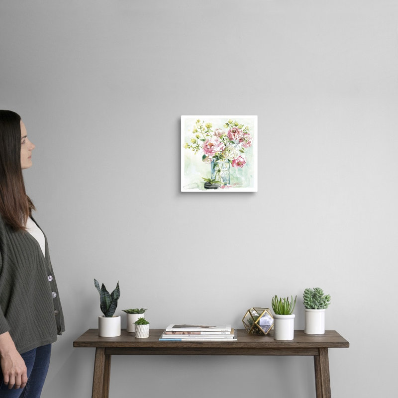 Asbury Garden Belle Bouquet I - reproduction d'art sur toile, H 12 po x l 12 po x P 1,25 po, Toile tendue