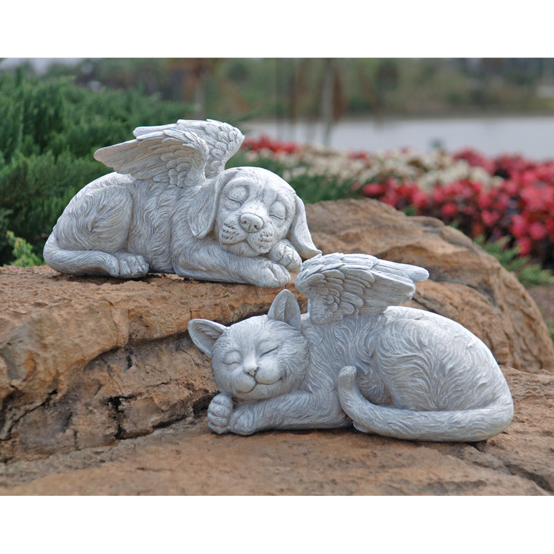 Dog Angel Garden Statue