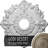 Endurathane Saverne Ceiling Medallion, 18 1/2"W x 13 1/2"H x 1 7/8"P, Hand-Painted Stone Hearth Finish-28576473