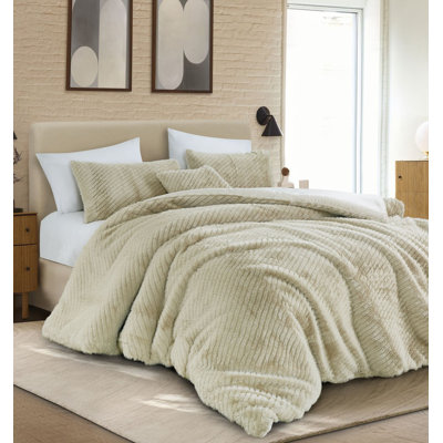Ensemble d'édredon 4 pièces taupe