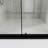 46.5 In. -48 In. W × 72 In. H Sliding Shower  With1/5"  Thick Clear Tempered Glass In Matt Black |    Stainless Steel Handle-121018406