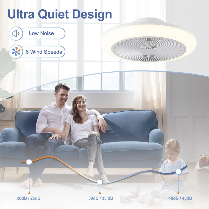 30cm Ceiling Fan with LED Lights