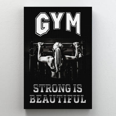 Workout Posters For Home Gym Tone Your Arms Exercise and Fitness  Motivational Inspirational Chart White Wood Framed Art Poster 14x20