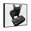 Classy Frenchie Noir - impression sur toile-33435849-33435851