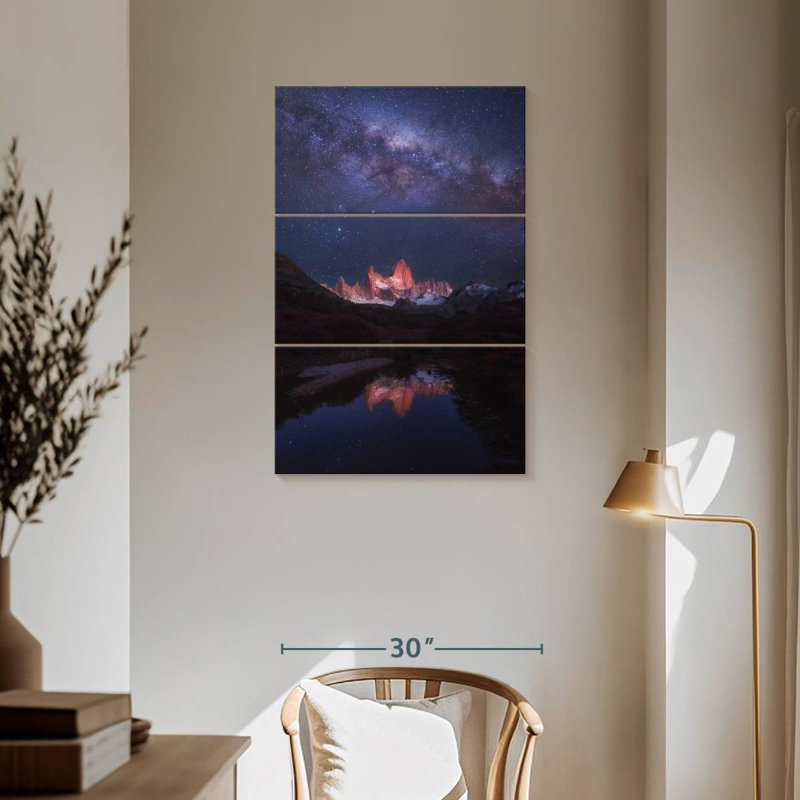Oberle, Patagonie, nuit d'automne, H 74 po x l 48 po