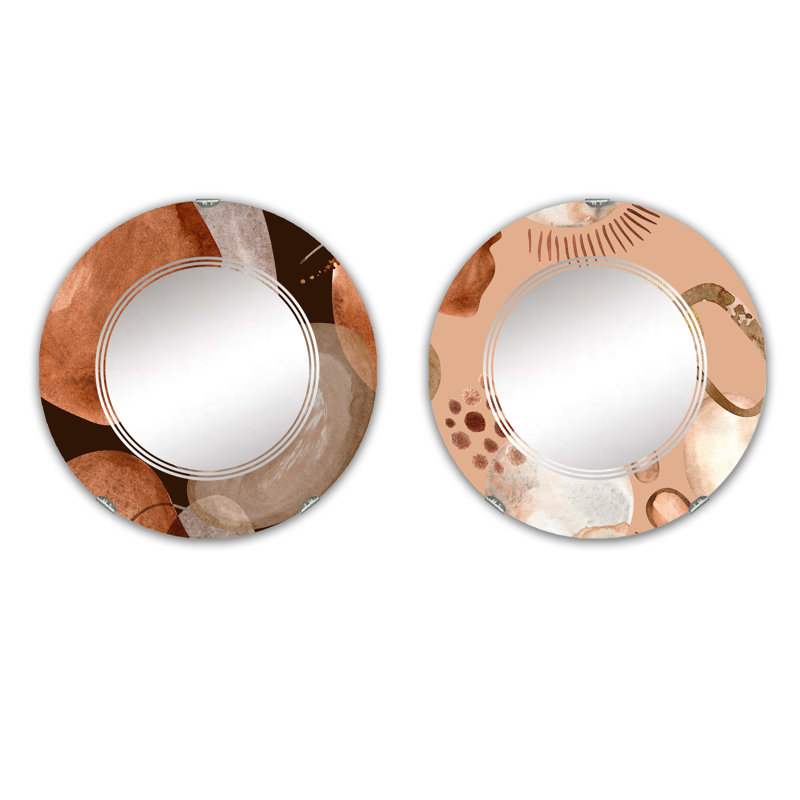 Ensemble de 2 miroirs sans cadre