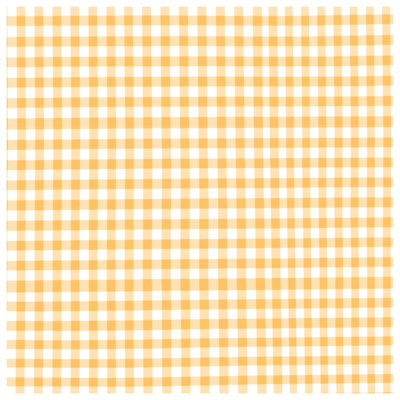 Orange White Gingham Quilted Bedspread All Sizes