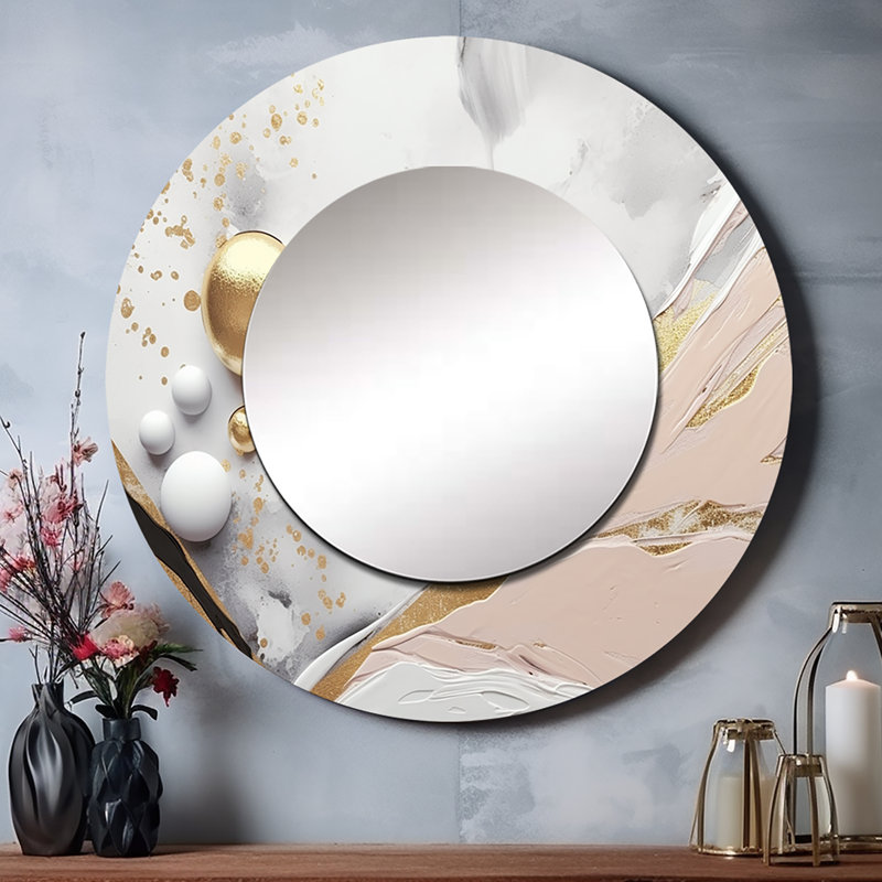 Marbre mystérieux blanc et or Oswalda, 29 po x 29 po