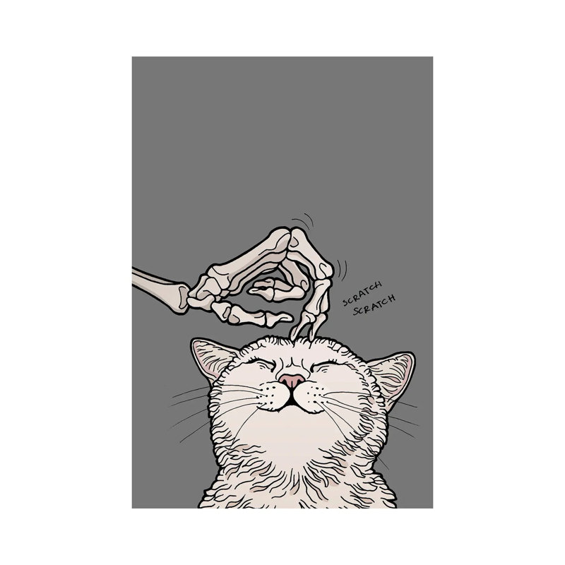 Purrpurr by Tiina Menzel - Gallery-Wrapped Canvas Giclée on Canvas, 20.32 cm H x 30.48 cm W, Canvas