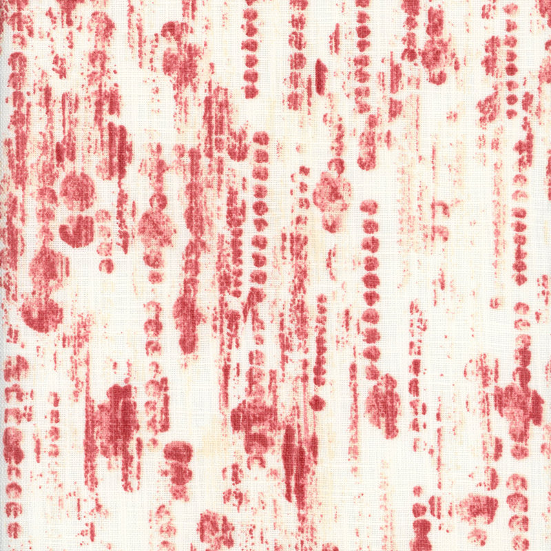 Tissu gouttes de pluie, Corail
