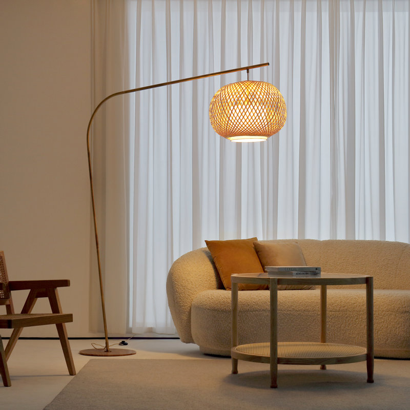 FOS 79.87'' Brushed Arched Floor Lamp