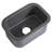 ALFI brand ABF1319UD-GM Grey Matte Small 13"x19" Rectangle Fireclay Undermount or Drop In Prep Sink w Grid included-119893857
