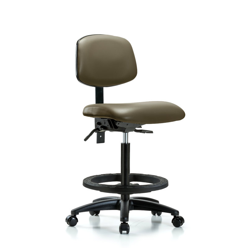 Chaise de travail ergonomique Lanice, Roulettes, Non, Taupe