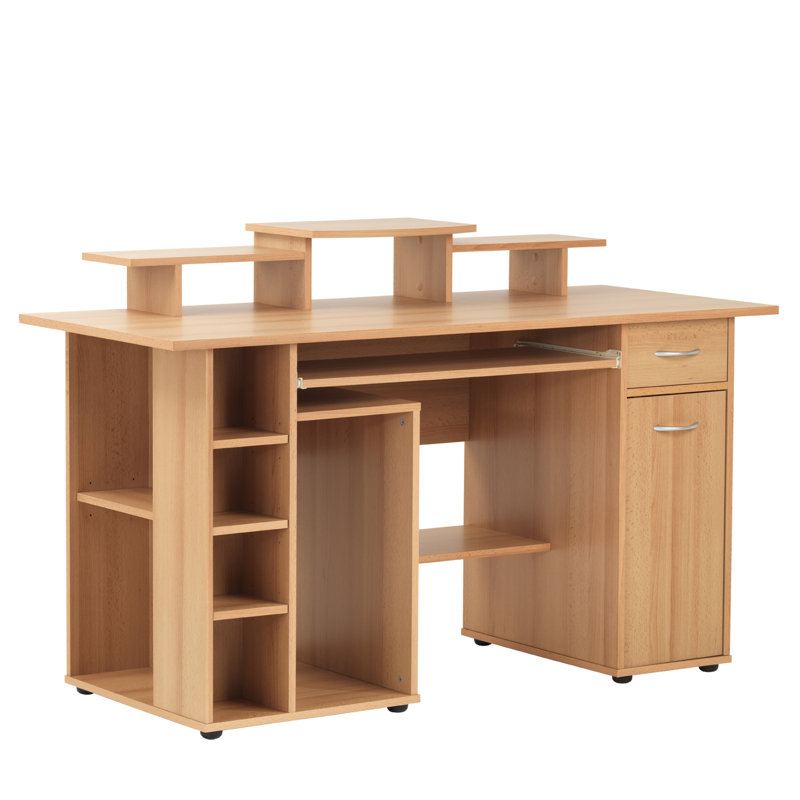 Boyden Solid Wood Computer Desk, Beech