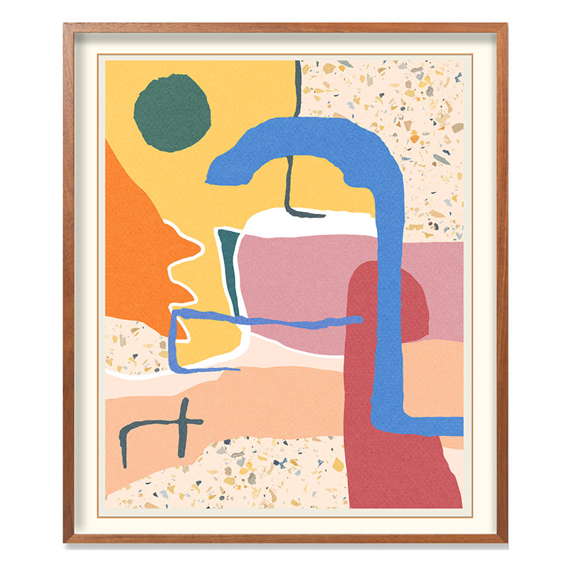 «Terrazzo 3» par THE Studio - impression de cadre photo unique sur papier, H 41 po x l 34 po