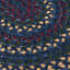 Tapis bleu tressé à motif géométrique Shyla-34948893